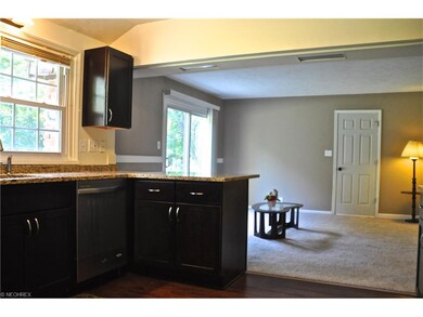 Open concept layout is great for entertaining.
