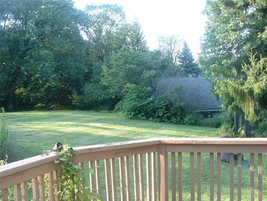 View from the deck showing walk out loft in distan