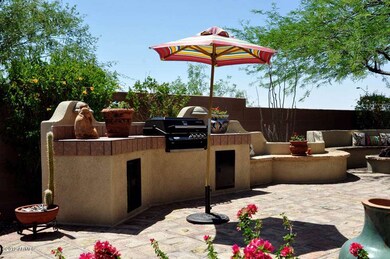 Built-in BBQ and seating
