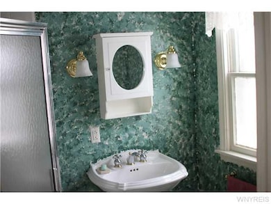 Bathroom. Downstairs bathroom is newer, has shower