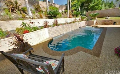 Pebble coated patio