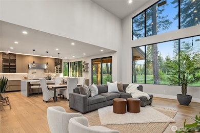 Great Room with soaring windows