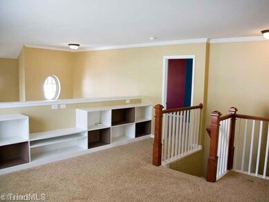 Loft. Upstairs TV room, exercise room, library, with built ins.