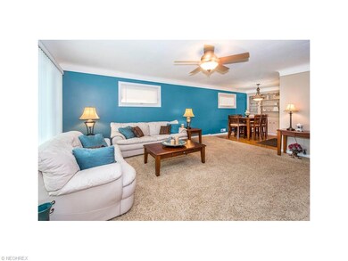 Nice size Family Room with Hardwood under carpet
