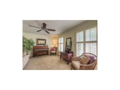 Spacious Living Room with Plantation Shutters