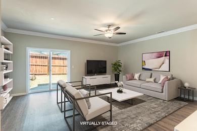 living room staged
