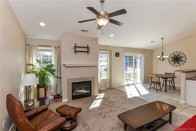 Open floorplan with tons of natural light and vaul