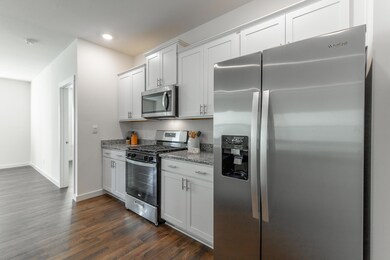 Close up of kitchen appliances