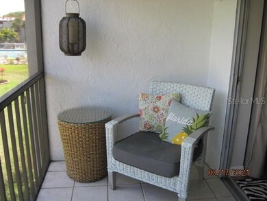 The balcony is screened and a great place to enjoy