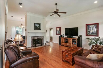 Den w/Brick Fireplace