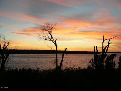 Sunset over the lake