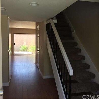 As you walk through the front door.
