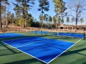 Neighborhood pickleball courts