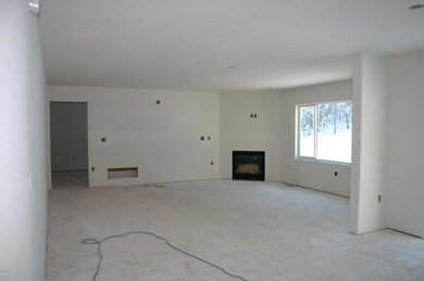 Looking from dining area to living rm