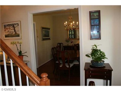 Foyer - Inviting foyer features hardwood floors.