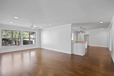 Living area to kitchen