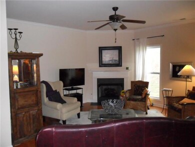 Living room with fire place