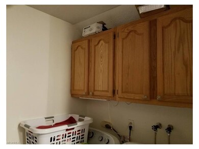 Cupboards above the washer and dryer (not included