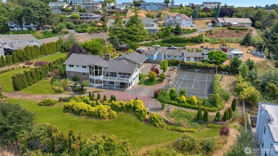 Drone view of the 1.46 acre property