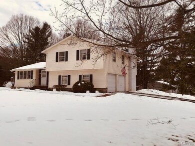 Large yard - beautiful landscaping when the snow m