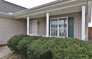 Covered rocking chair front porch.