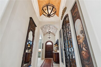 The Vestibule is appointed with Old World Style fa