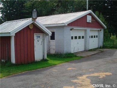 Exterior Front Garage and shed