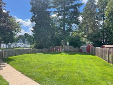 Partially fenced yard