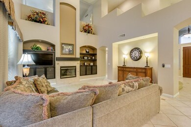 Vaulted family room
