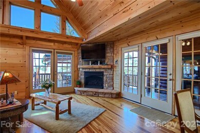 Great Room View 3 with Stacked Stone Gas Log Fireplace