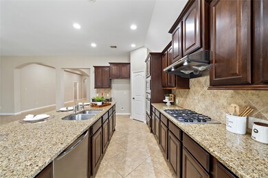 Long granite countertops for a spacious workplace