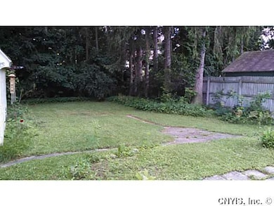 Backyard. Fully fenced and private backyard.
