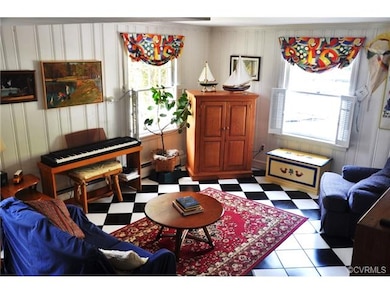 Tiled Family Room on lower level