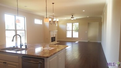 Open living, dining and kitchen