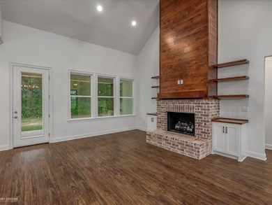 Unfurnished living room featuring recessed lightin