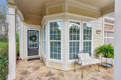 Front covered patio.