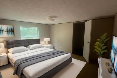 master bedroom staged