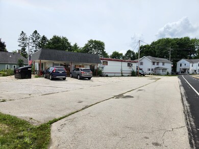shop parking and house