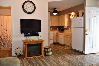 Maintenance free flooring, electric fireplace and