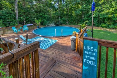 Serene setting around the deck and pool