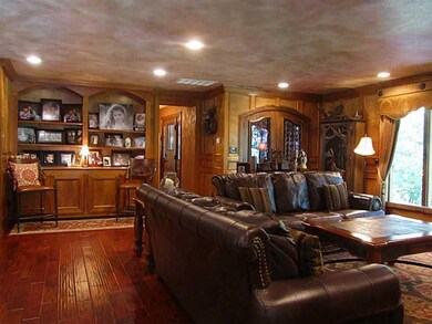 Great Room. Great Room with wide plank teak hardwo