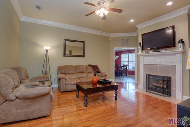 High Ceilings, wood floors, and Fire place
