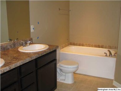 Master bath with raised double vanity - seperate t
