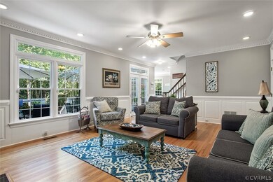 The Family Room also includes French Doors onto th