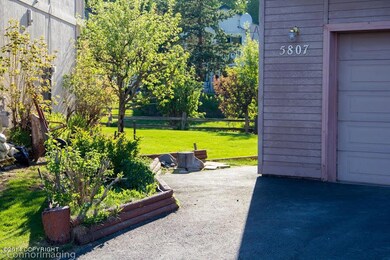 Landscaped entry to home