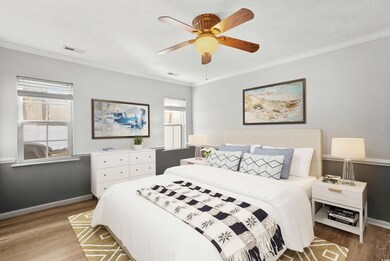 Virtually Staged Master Bedroom