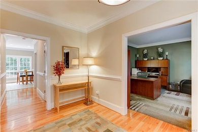 View into office or formal living room from foyer 