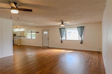 view of front entrance from living room