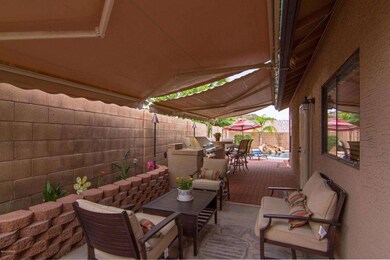 Side patio with SunSetter Awnings