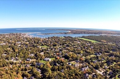Aerial View East From Nora's Meadow Toward Edgartown Village & Harbor